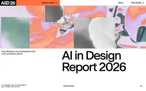 AI in Design Report 2026をスクロールしたときのフレーム6