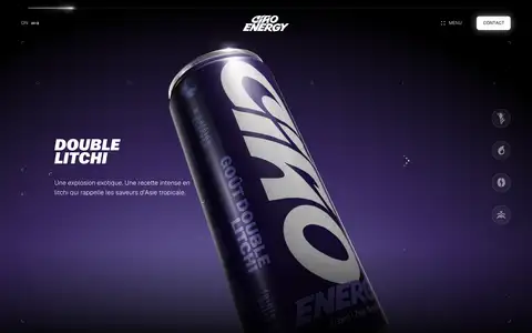 Ciao Energyをスクロールしたときのフレーム2