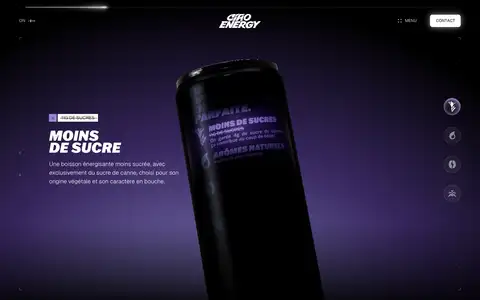 Ciao Energyをスクロールしたときのフレーム4