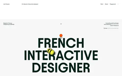 Léo Parpeix — Portfolio 2026をスクロールしたときのフレーム5
