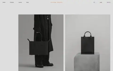 MAISON TAKUYA ONLINE STOREをスクロールしたときのフレーム3