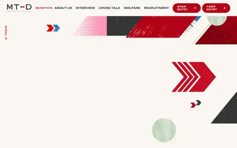 株式会社MT-D 採用サイトをスクロールしたときのフレーム2