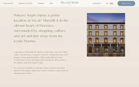 Palazzo Sogniをスクロールしたときのフレーム6