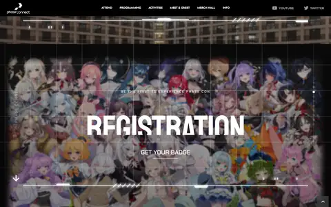 Phase Con 2026 - A Phase Connect Conventionをスクロールしたときのフレーム2