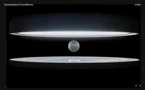 Squarespace Foundationsをスクロールしたときのフレーム1