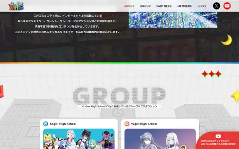 VHS City — VTuber High School Cityをスクロールしたときのフレーム4