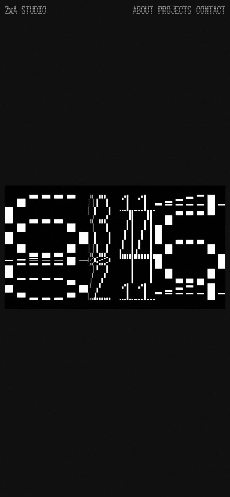 2xA Studioのスマホ版ファーストビュー