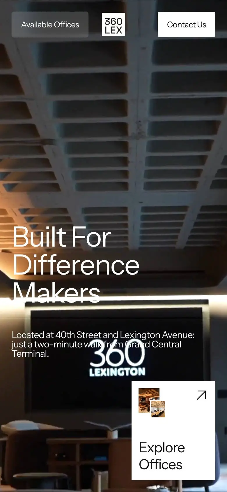 360 Lexington Aveのスマホ版ファーストビュー