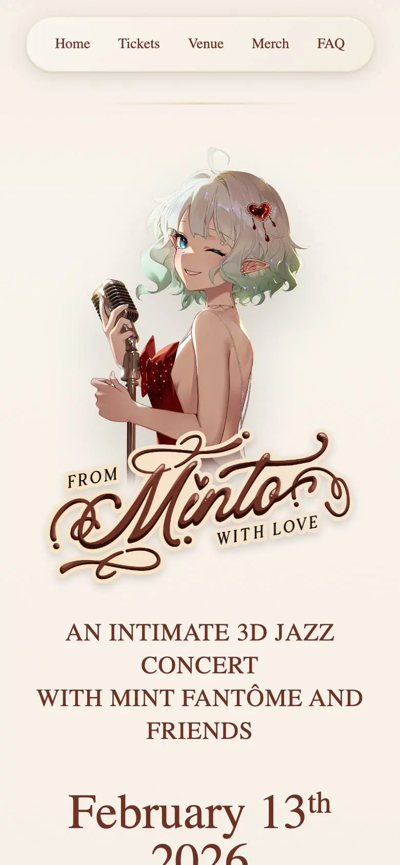 From Minto With Loveのスマホ版ファーストビュー