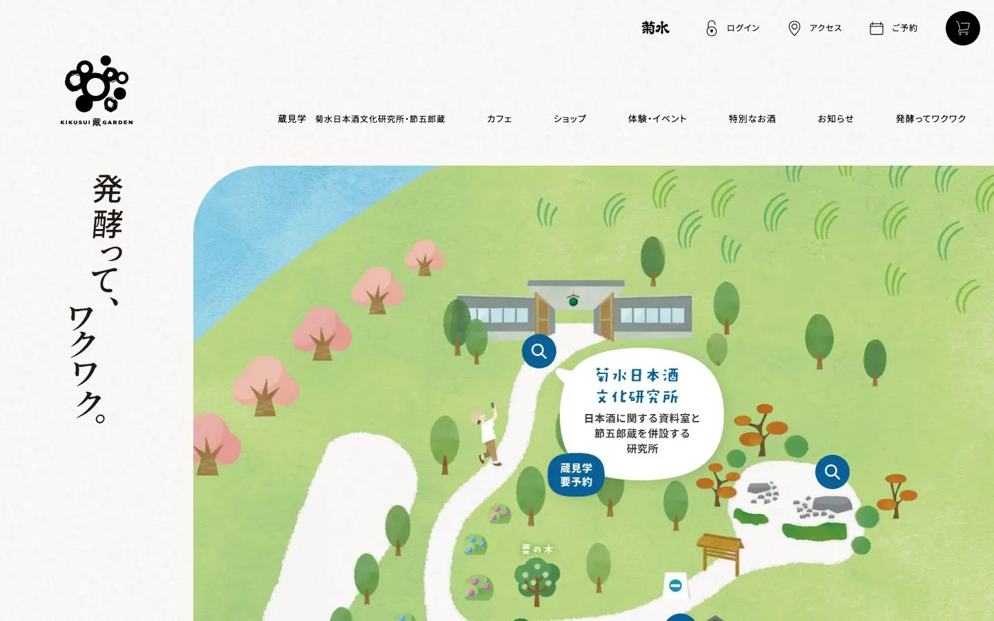 KIKUSUI蔵GARDEN かもすでみたすのファーストビュー