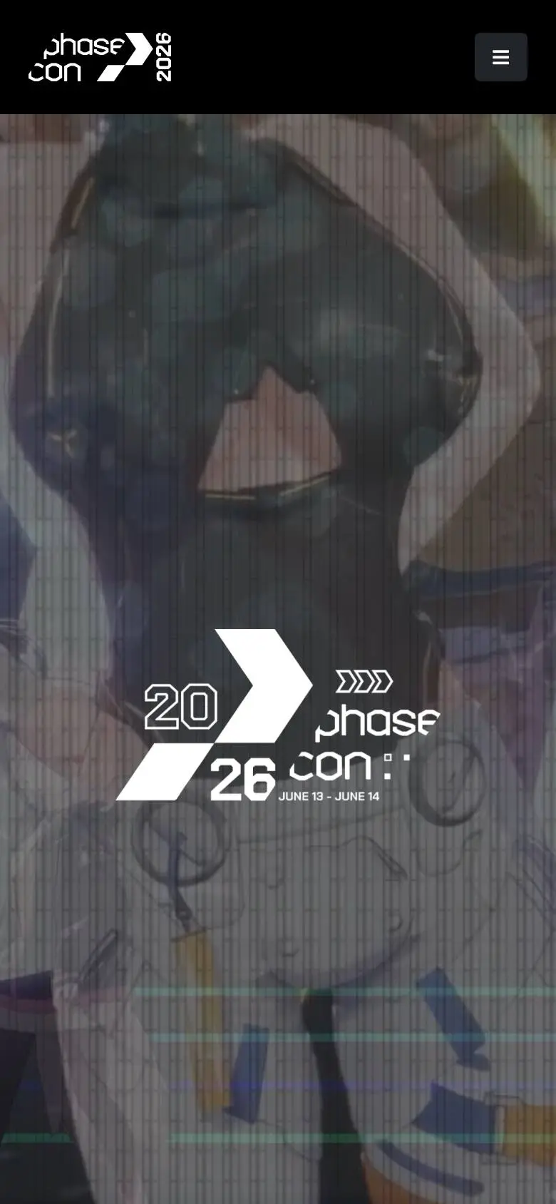 Phase Con 2026 - A Phase Connect Conventionのスマホ版ファーストビュー
