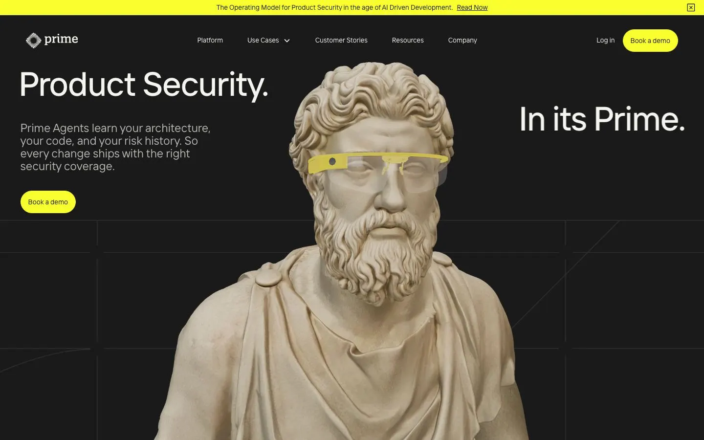 Prime Securityのファーストビュー