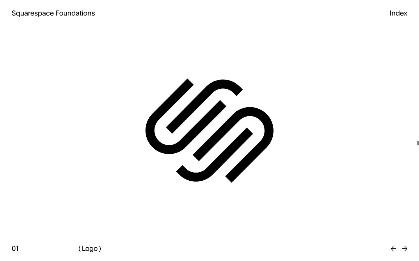 Squarespace FoundationsのPC版ファーストビュー
